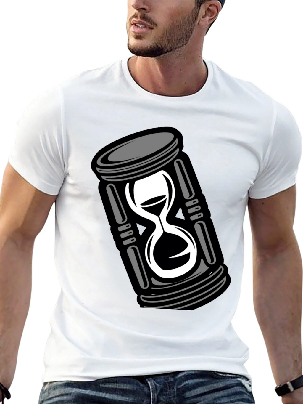 Hourglass Graphic Tee - Mens Black T-Shirt