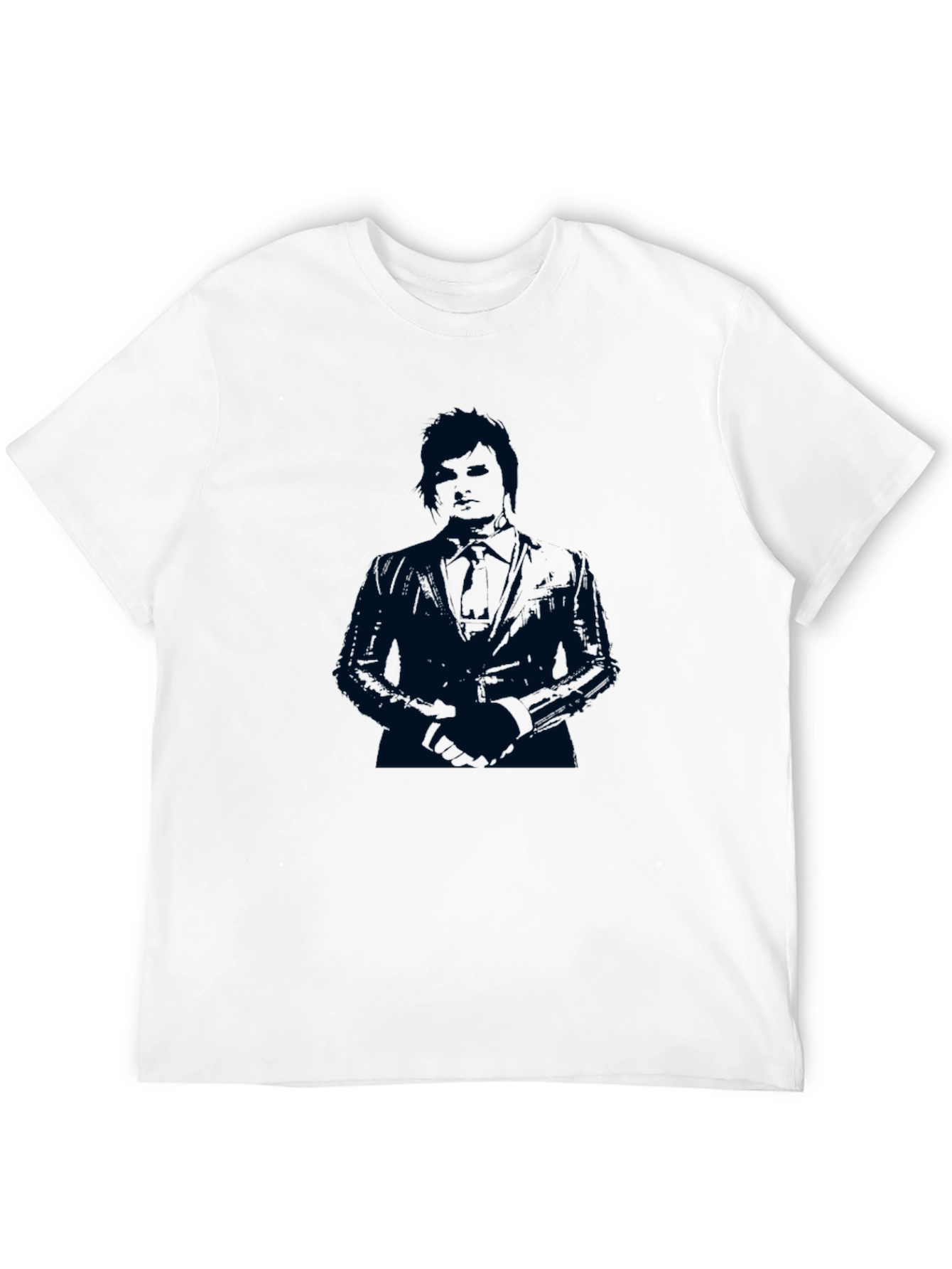 Suave Silhouette Mens Black T-Shirt