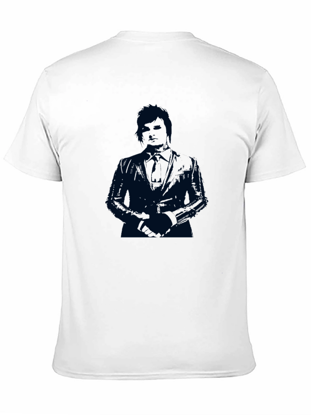 Suave Silhouette Mens Black T-Shirt