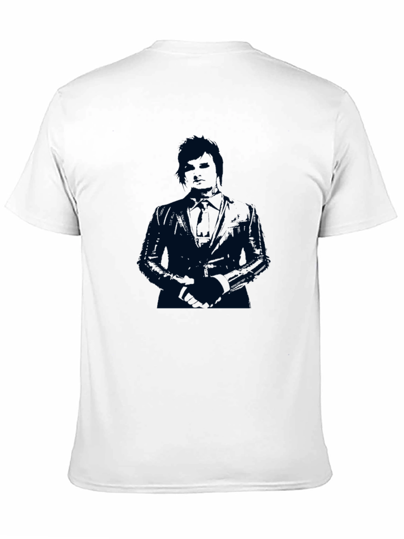 Suave Silhouette Mens Black T-Shirt
