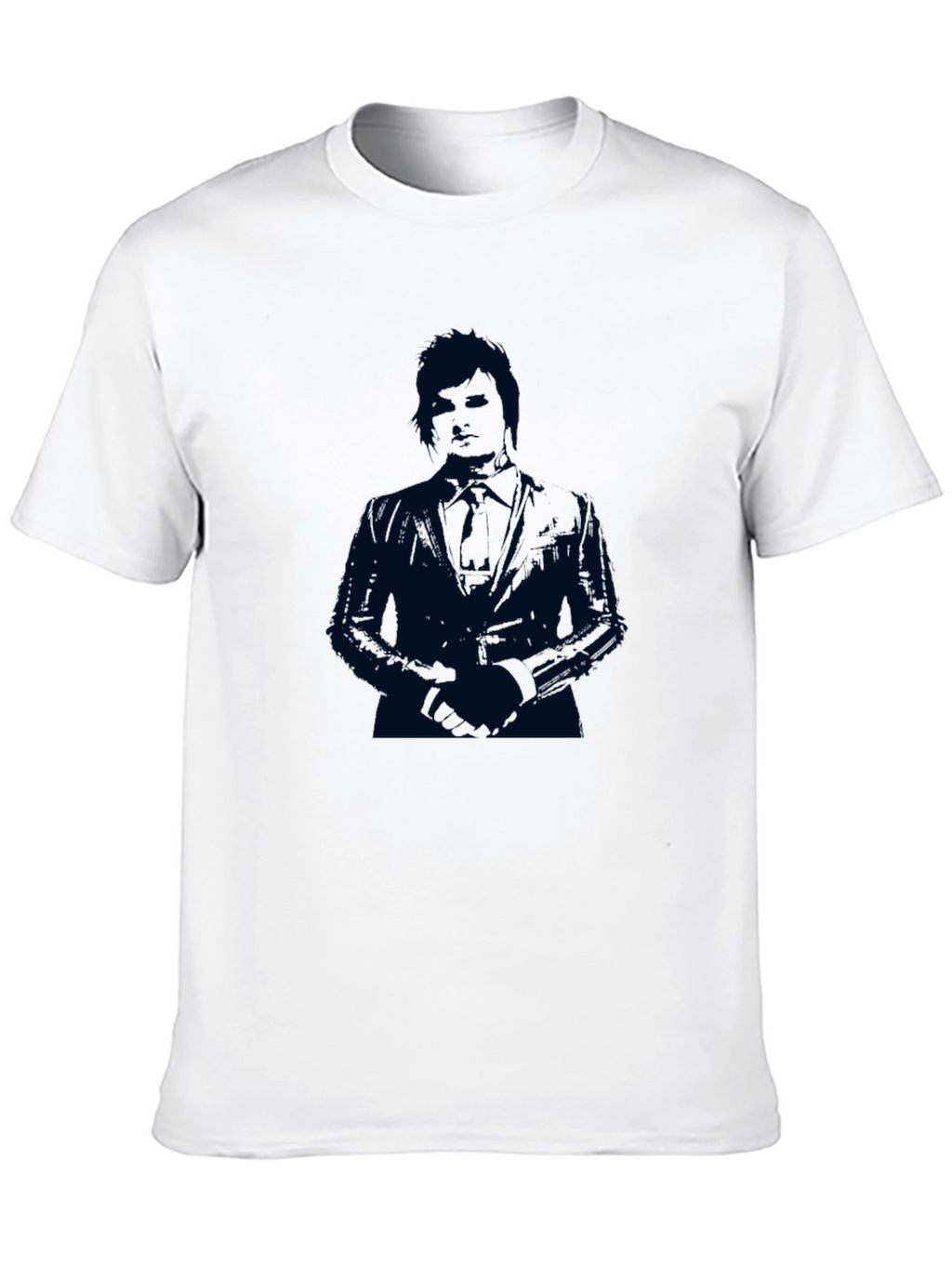Suave Silhouette Mens Black T-Shirt