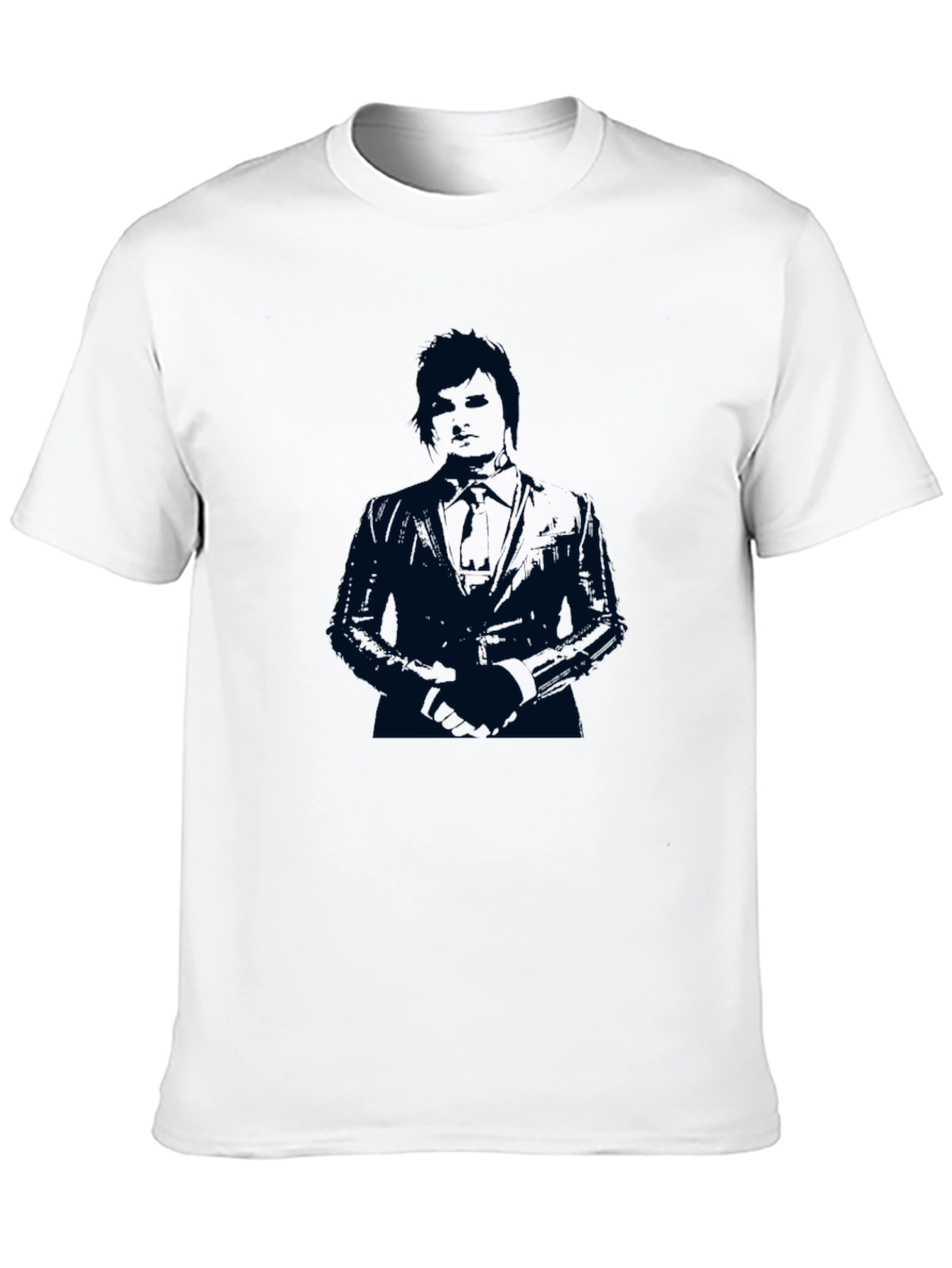Suave Silhouette Mens Black T-Shirt