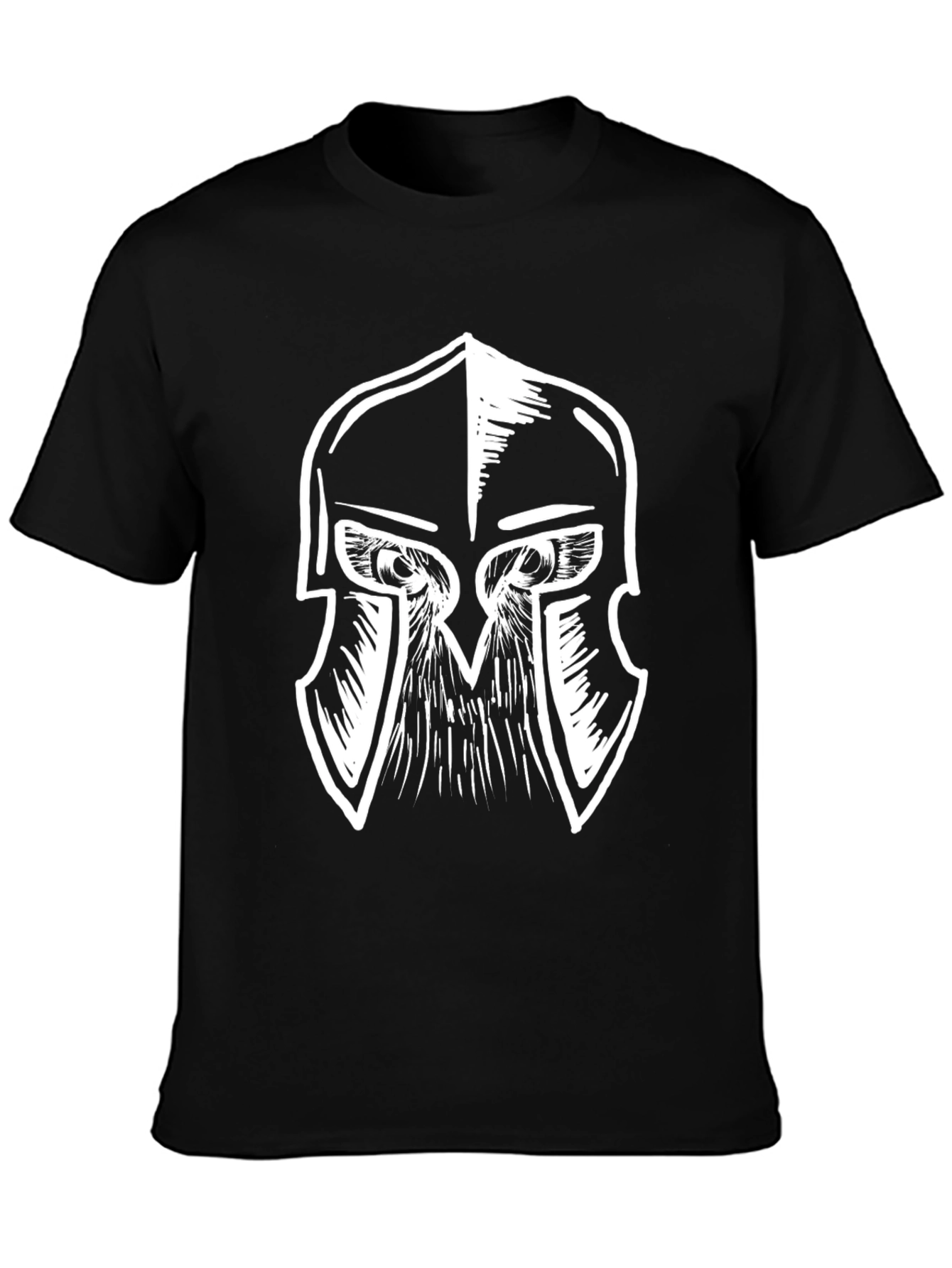 Spartan Helmet Graphic Tee - Black