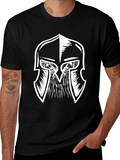 Spartan Helmet Graphic Tee - Black