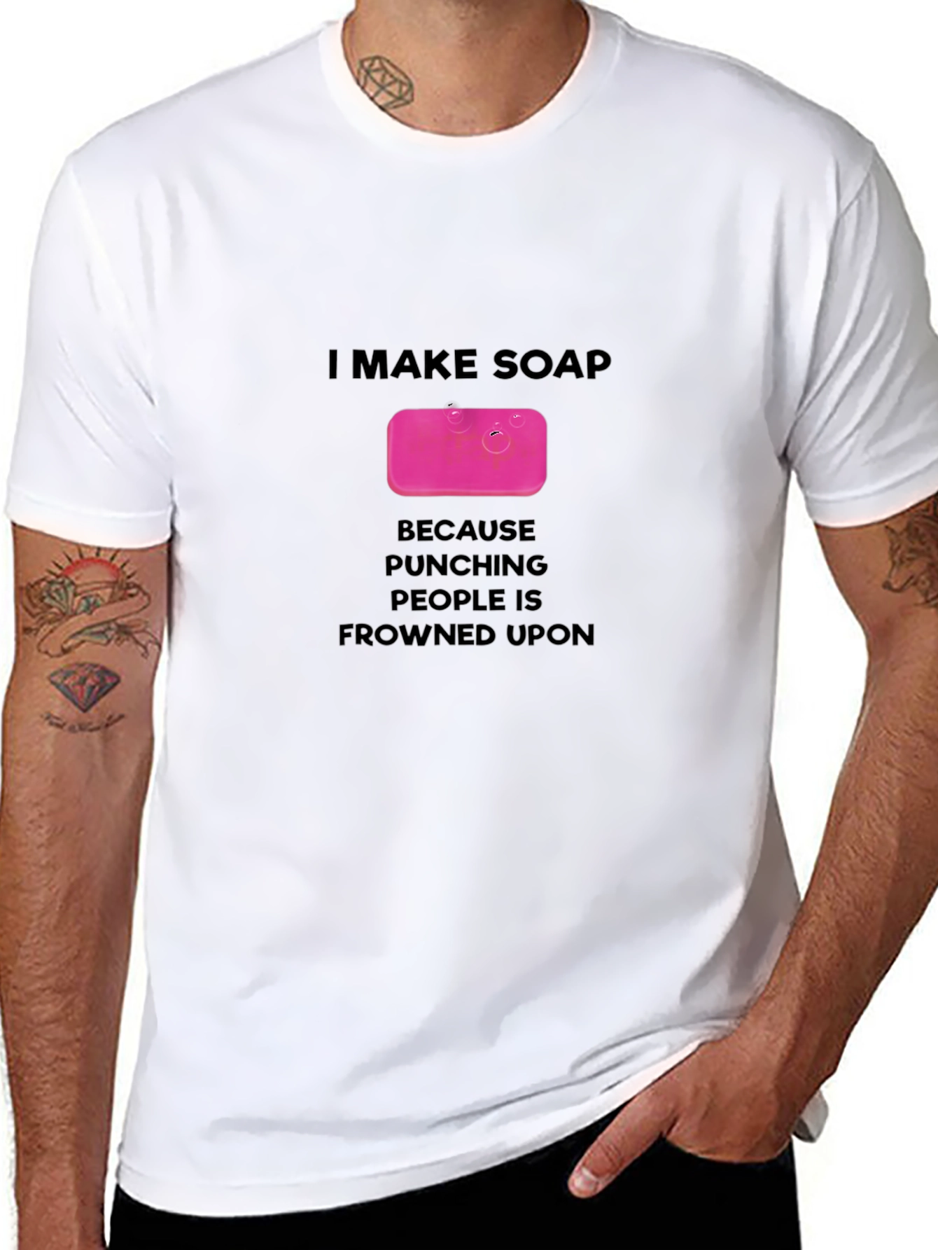 I Make Soap T-Shirt - Funny Novelty Gift Tee
