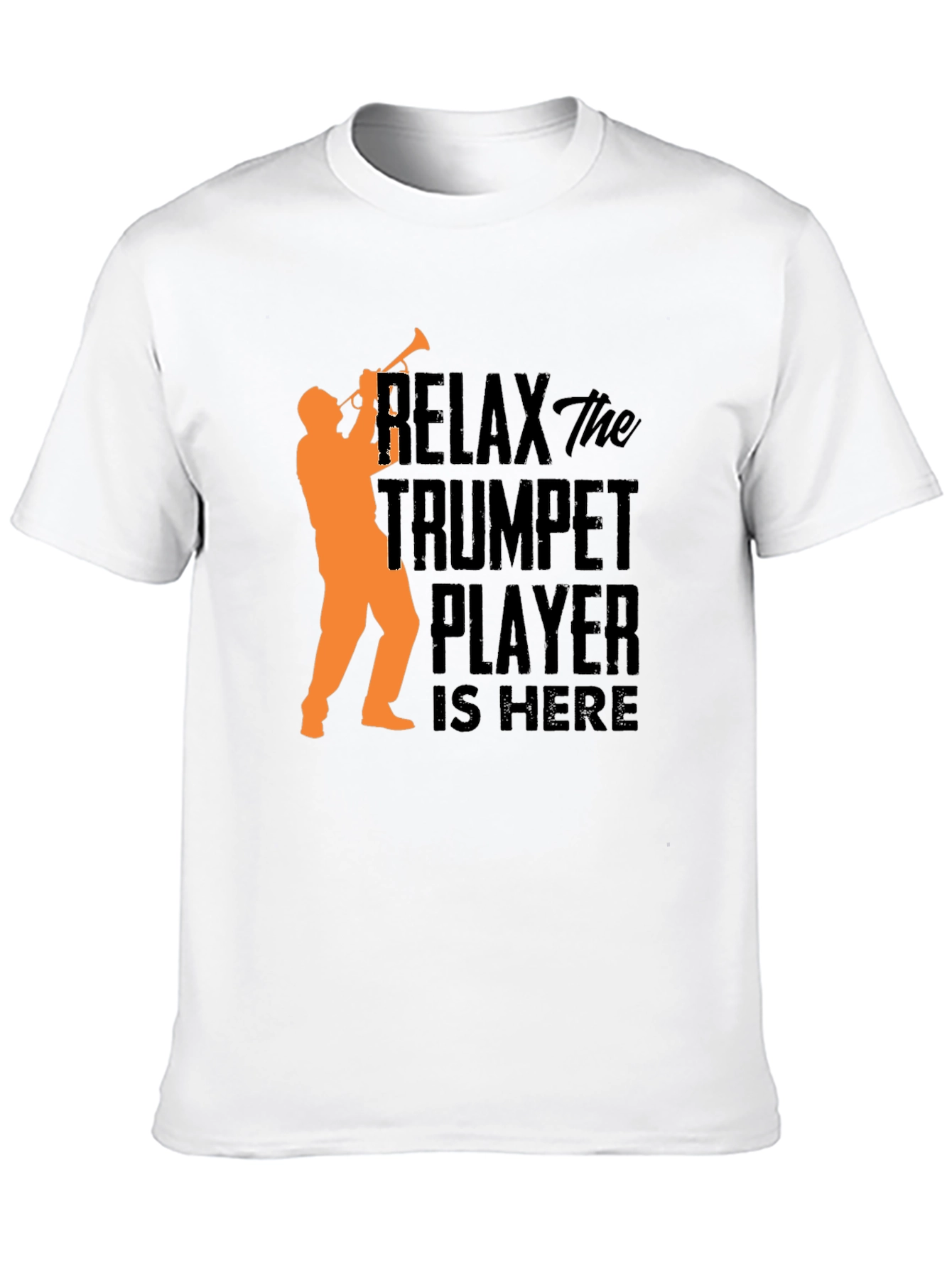 Relax Trumpet Player T-Shirt - Black