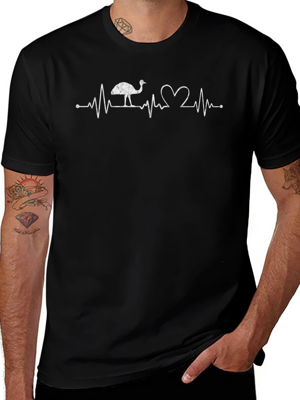 Emu Heartbeat Graphic Tee