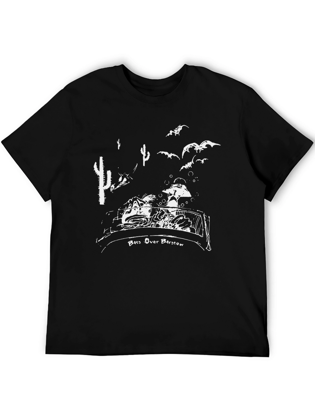 Bats Over Barstow Graphic Tee - Mens Black T-Shirt