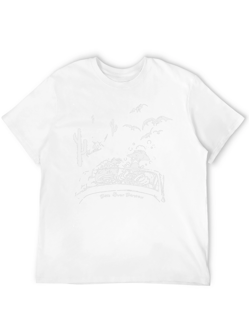 Bats Over Barstow Graphic Tee - Mens Black T-Shirt