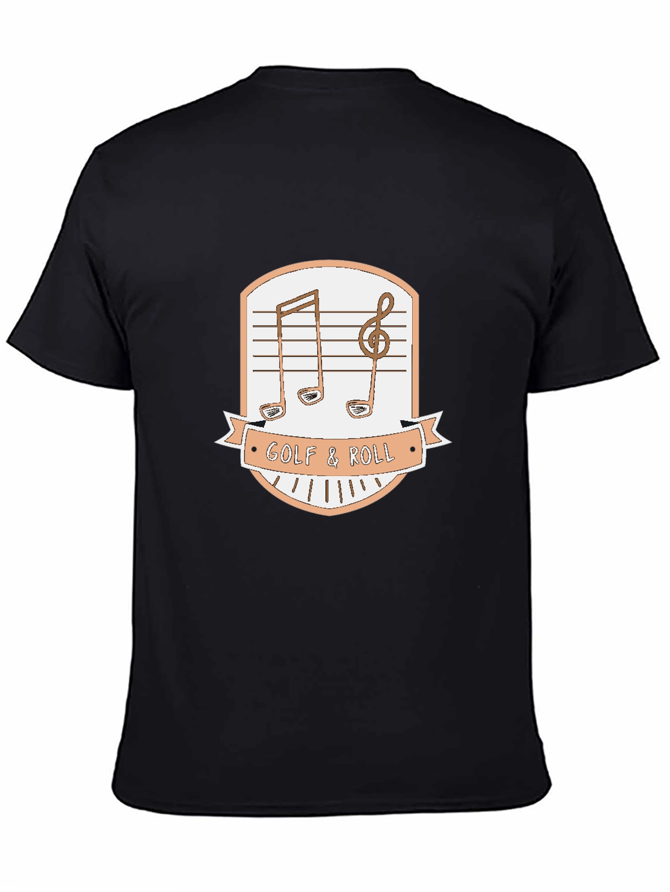 Golf & Roll Graphic Tee - Music Golf Lover Shirt