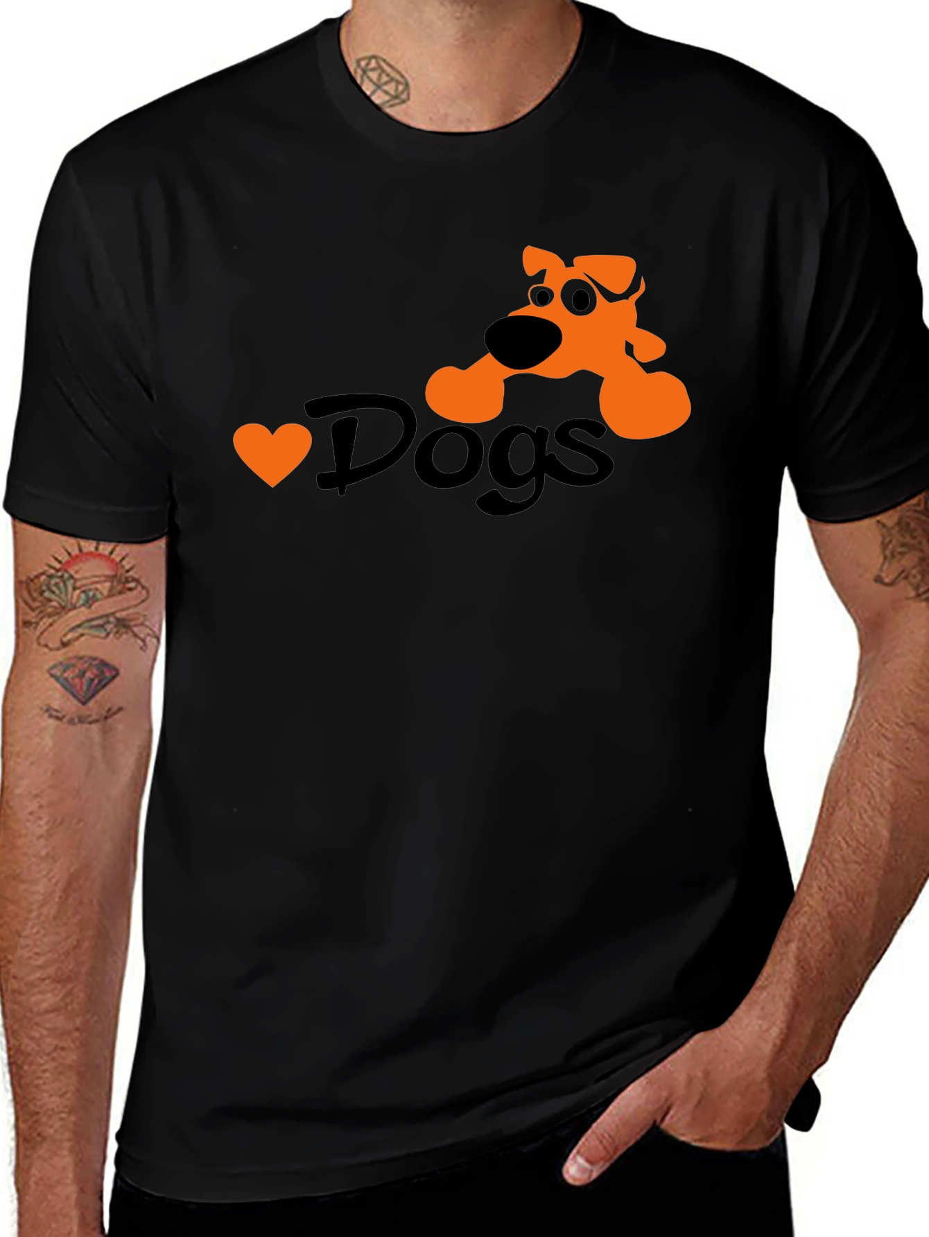 Dogs Graphic Tee - Soft Cotton Blend