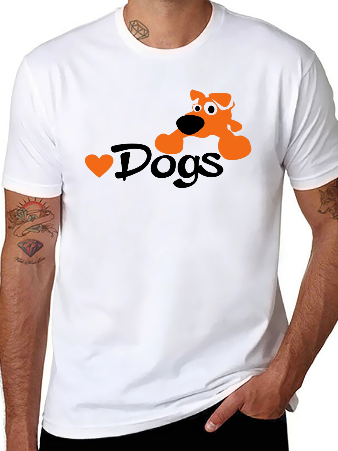 Dogs Graphic Tee - Soft Cotton Blend
