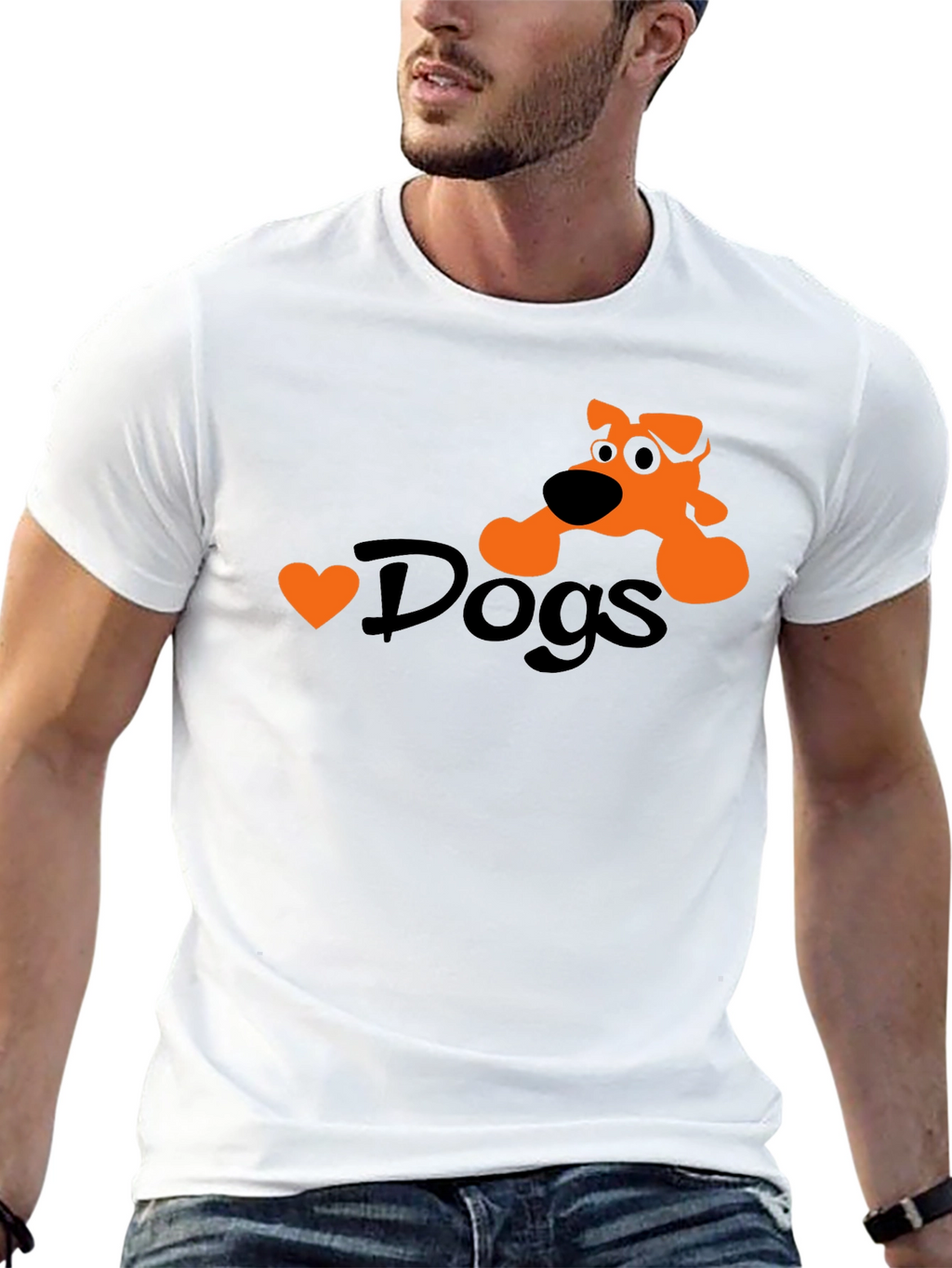 Dogs Graphic Tee - Soft Cotton Blend