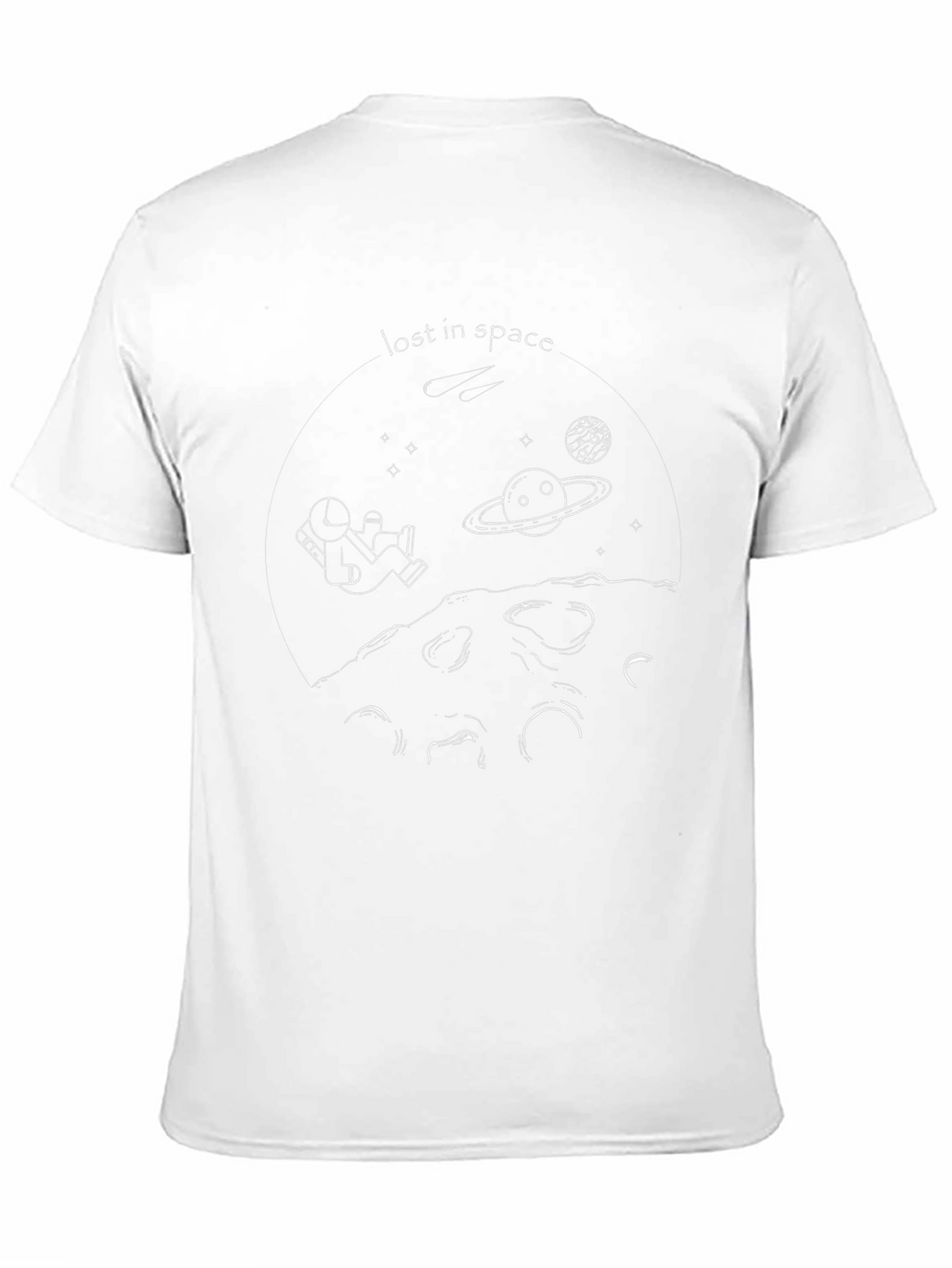Lost in Space Graphic Print Black T-Shirt