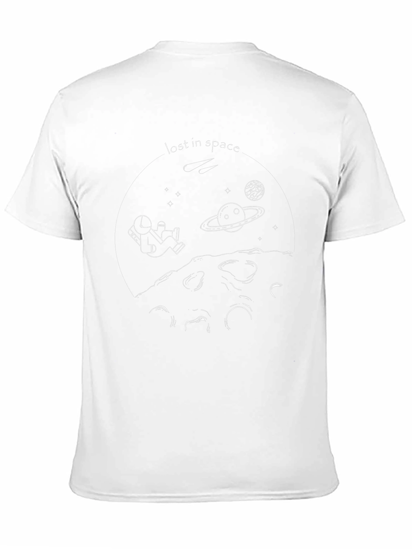 Lost in Space Graphic Print Black T-Shirt