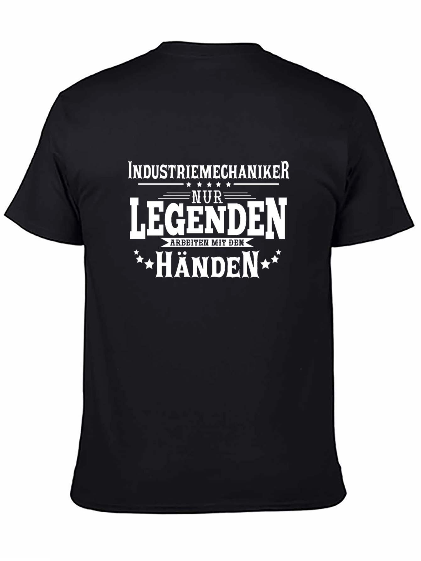 Industriemechaniker Legends T-Shirt - Black Crewneck