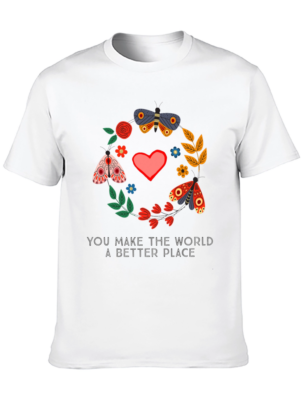 Butterfly & Floral Better Place Graphic Tee