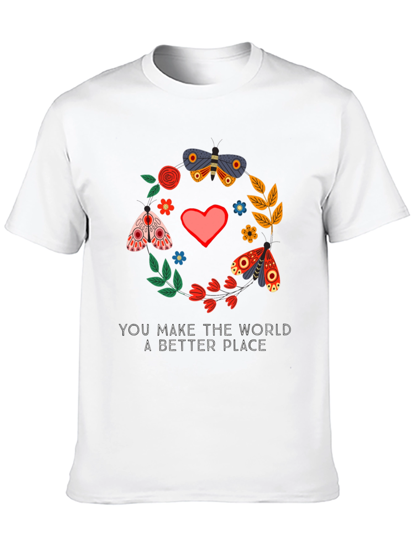 Butterfly & Floral Better Place Graphic Tee