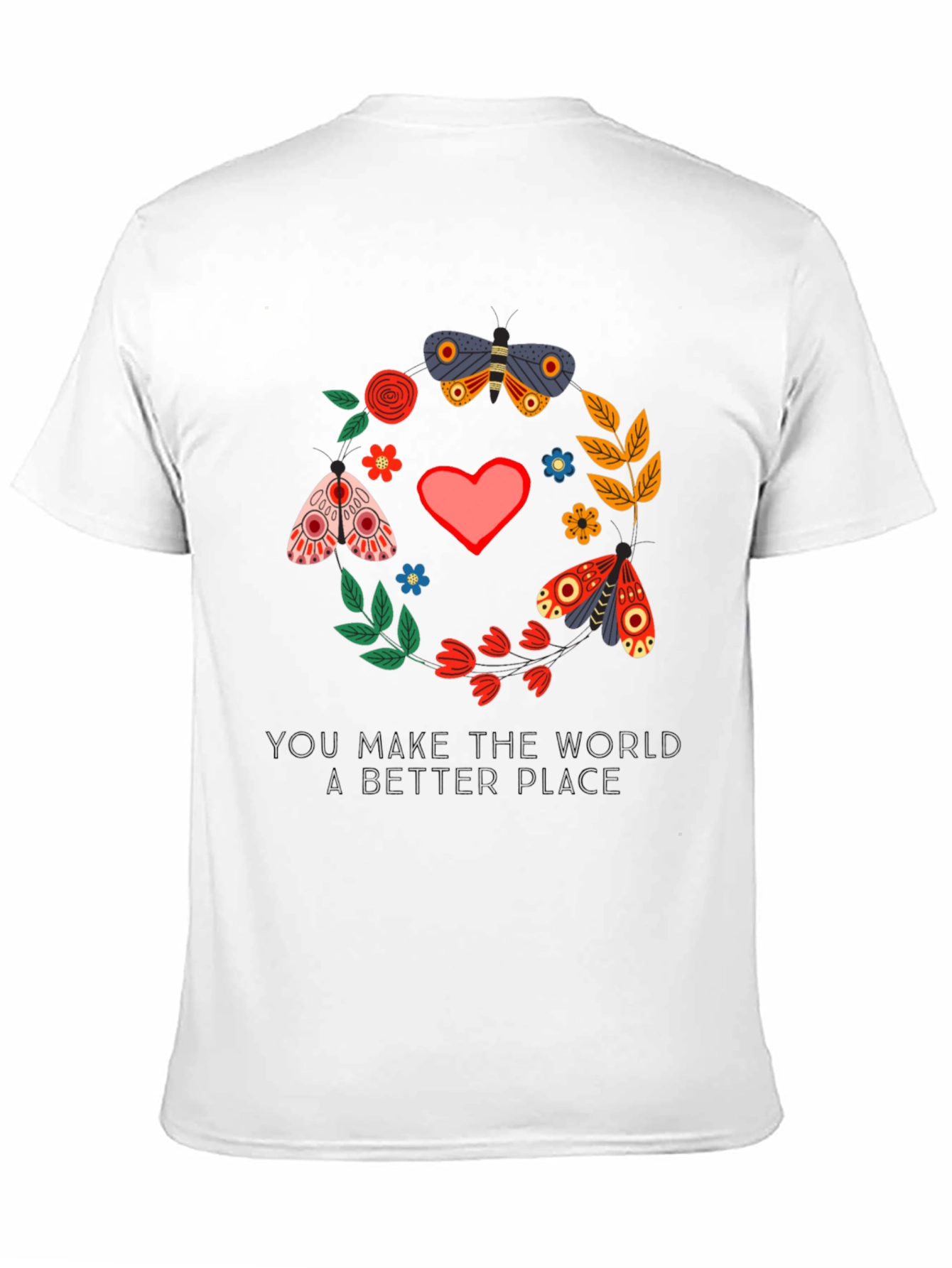 Butterfly & Floral Better Place Graphic Tee