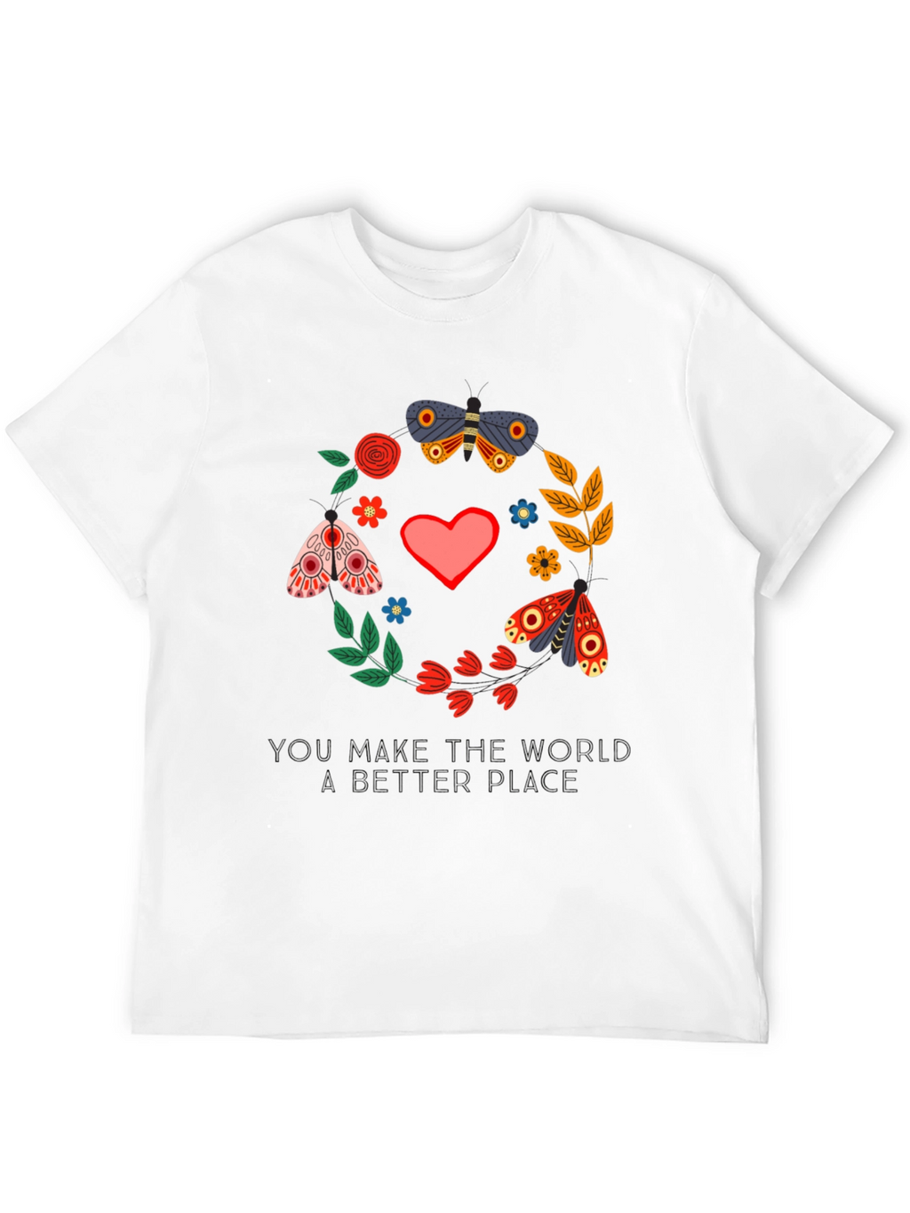 Butterfly & Floral Better Place Graphic Tee