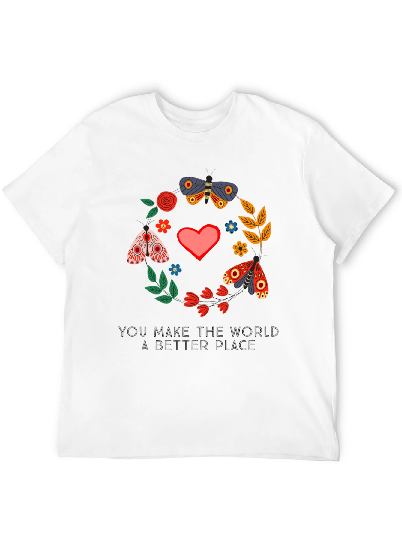 Butterfly & Floral Better Place Graphic Tee