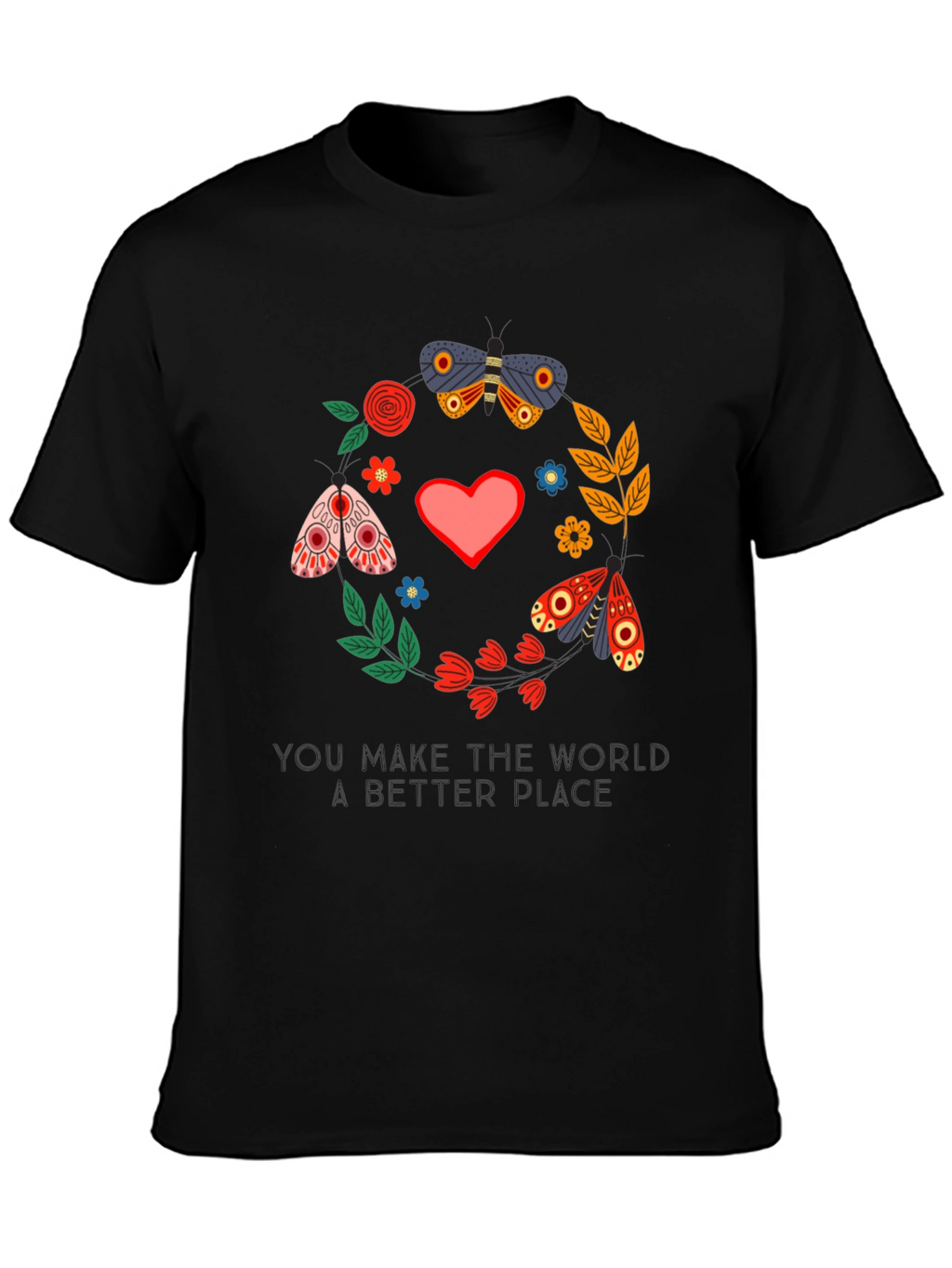 Butterfly & Floral Better Place Graphic Tee