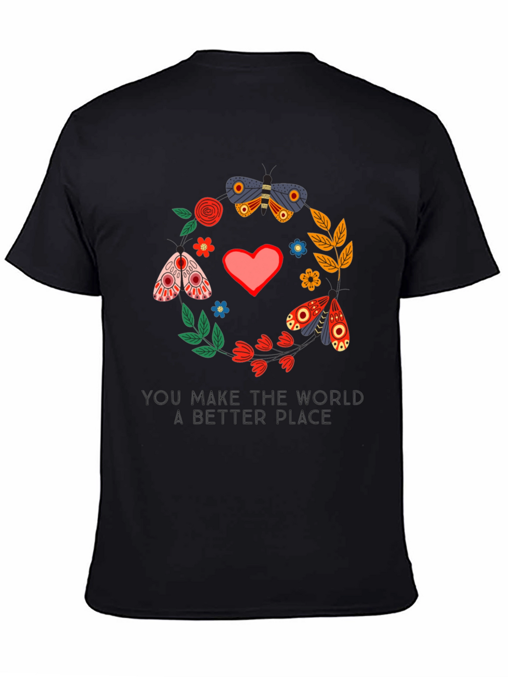 Butterfly & Floral Better Place Graphic Tee