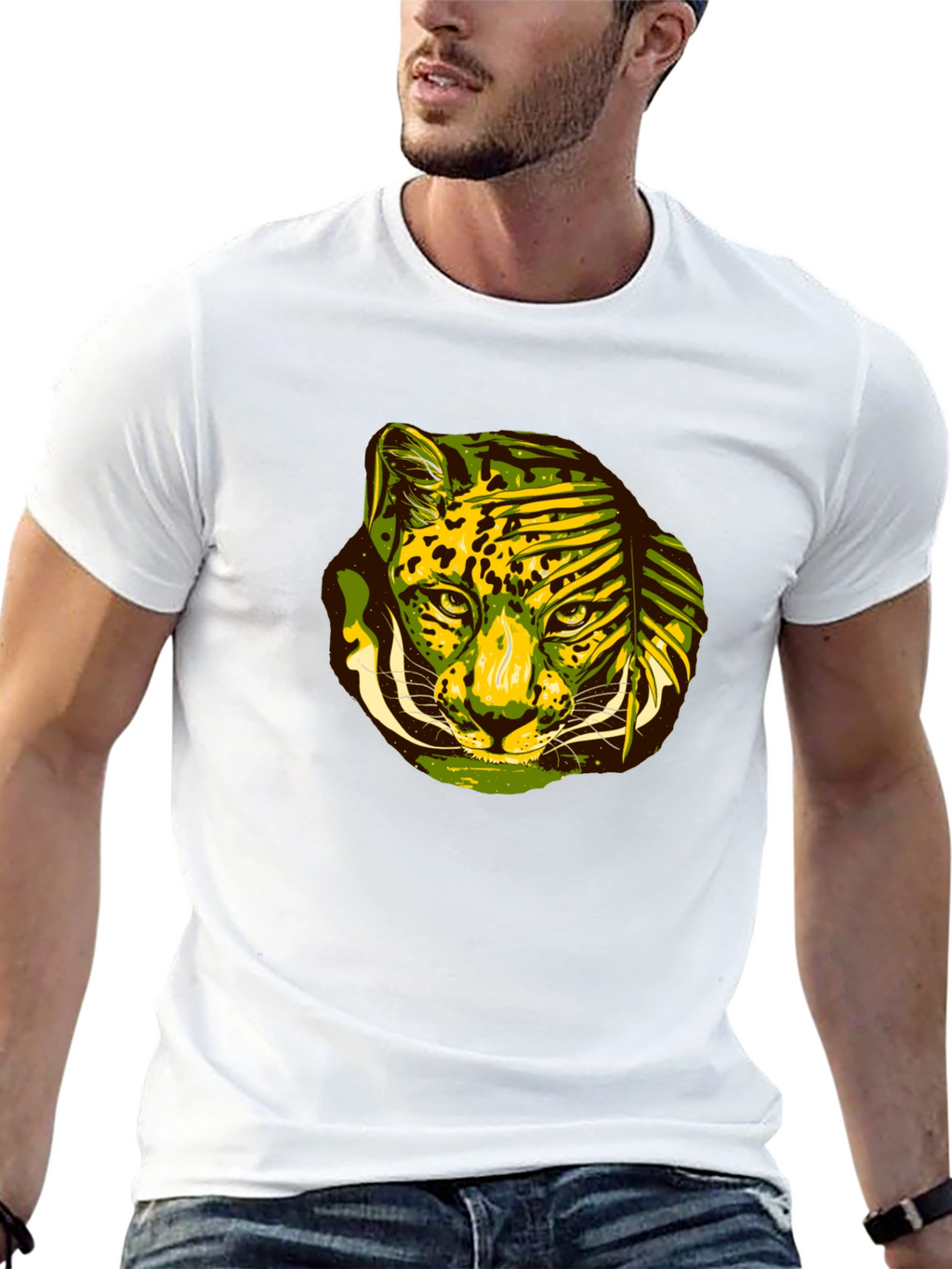 Jungle Cat Graphic Tee - Black T-Shirt