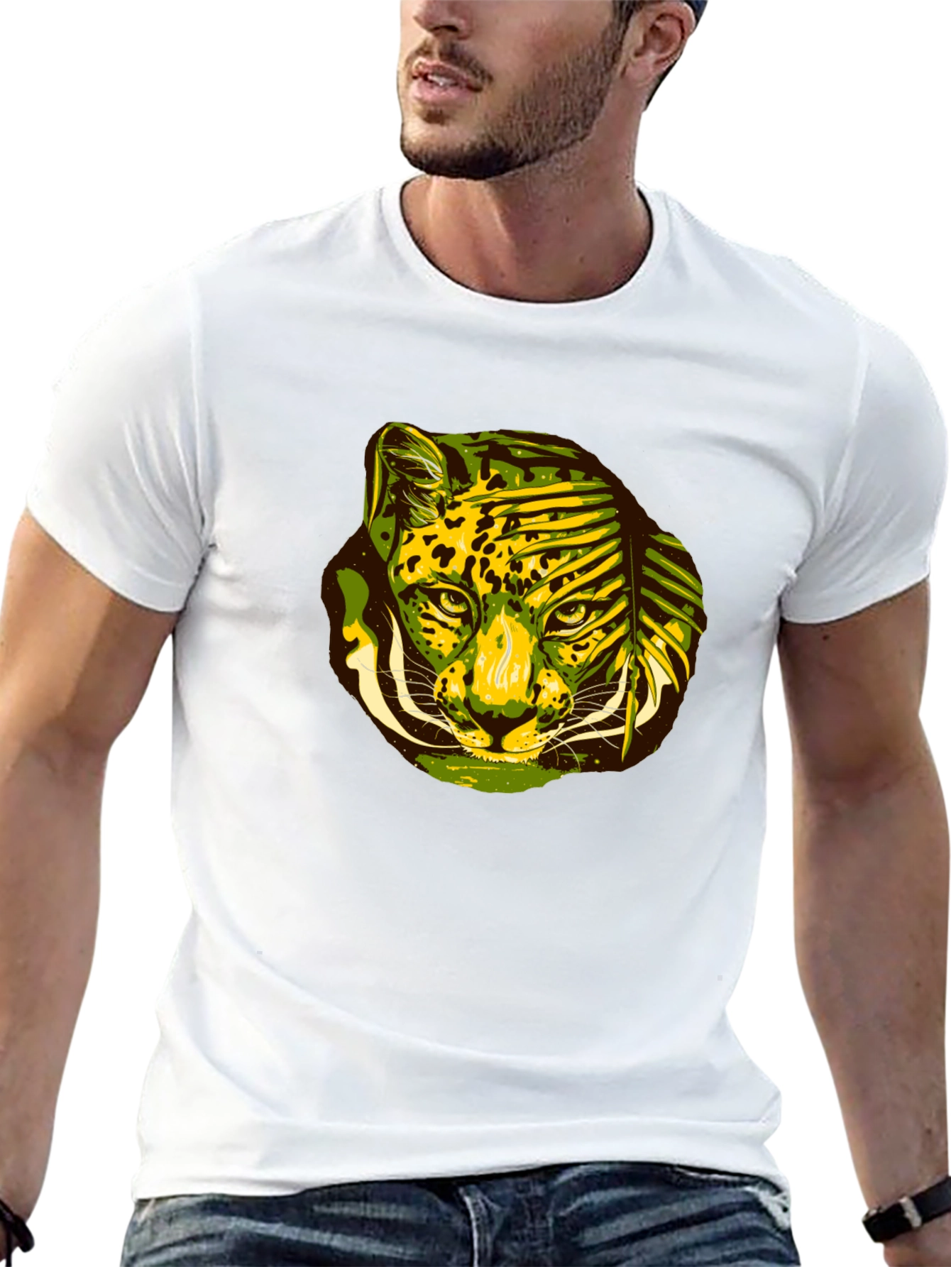 Jungle Cat Graphic Tee - Black T-Shirt