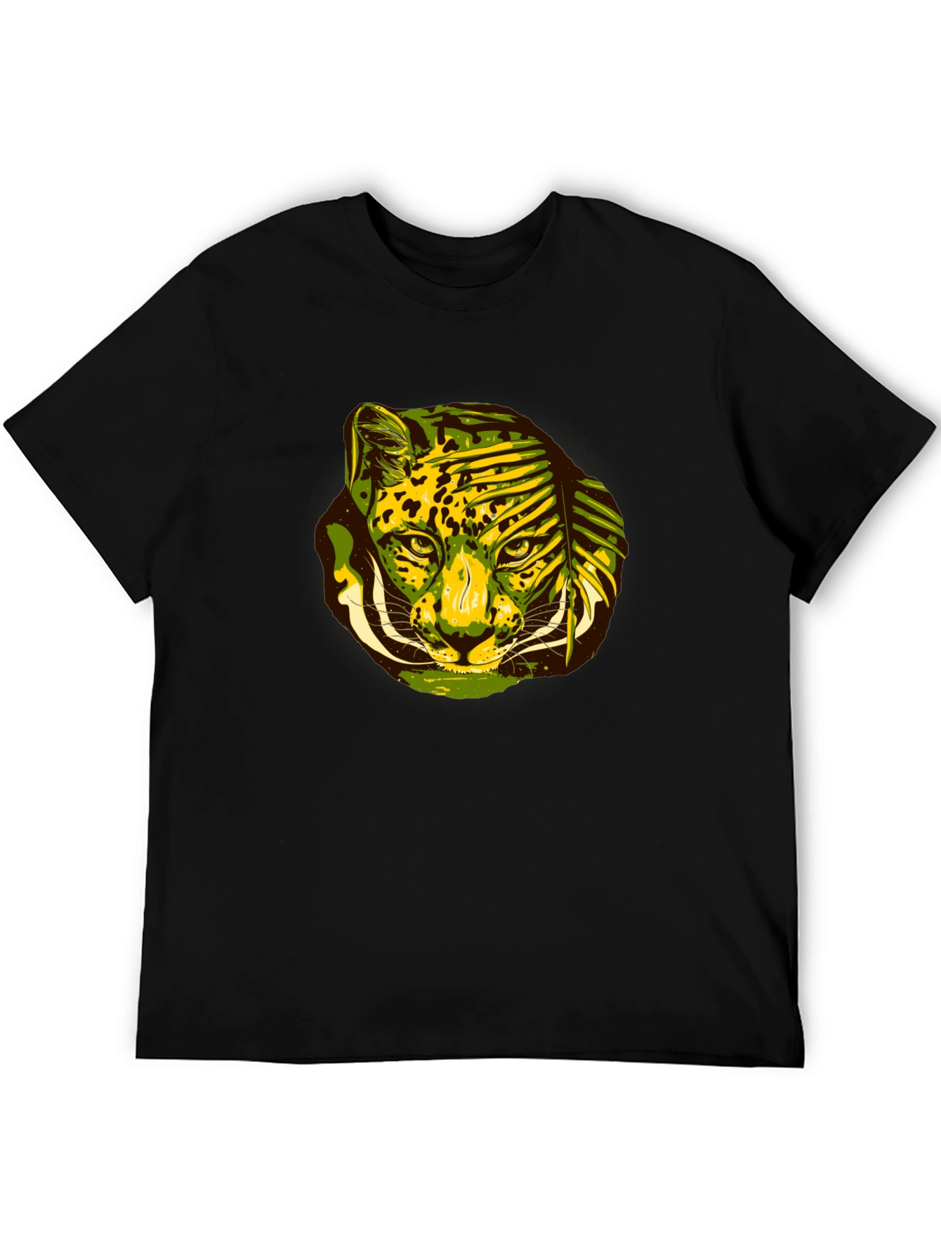 Jungle Cat Graphic Tee - Black T-Shirt