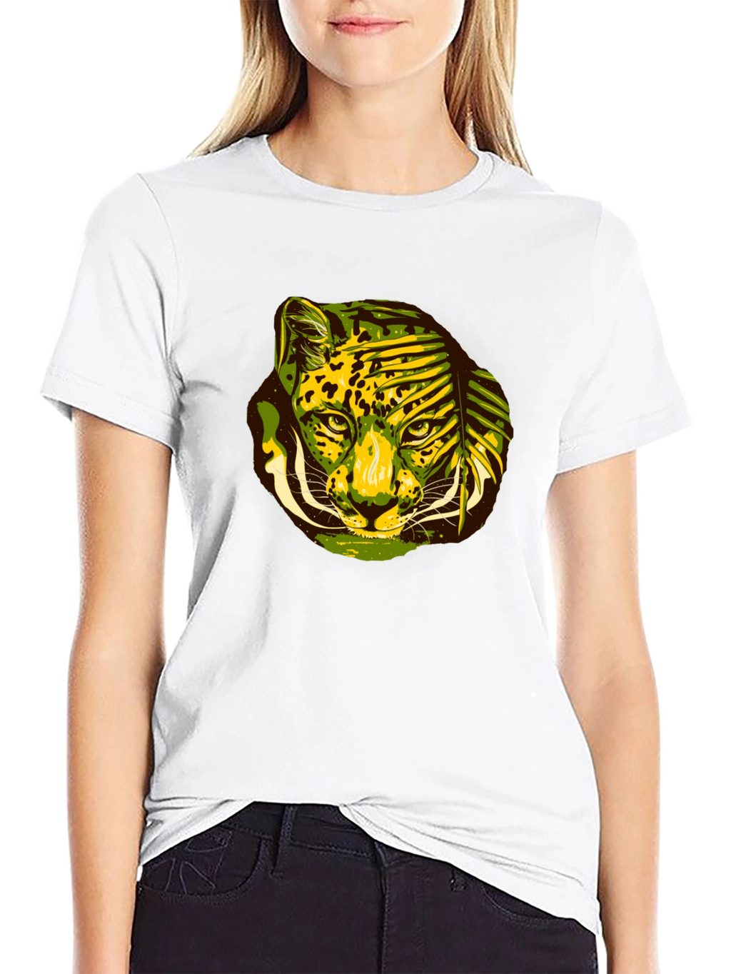 Jungle Cat Graphic Tee - Black T-Shirt