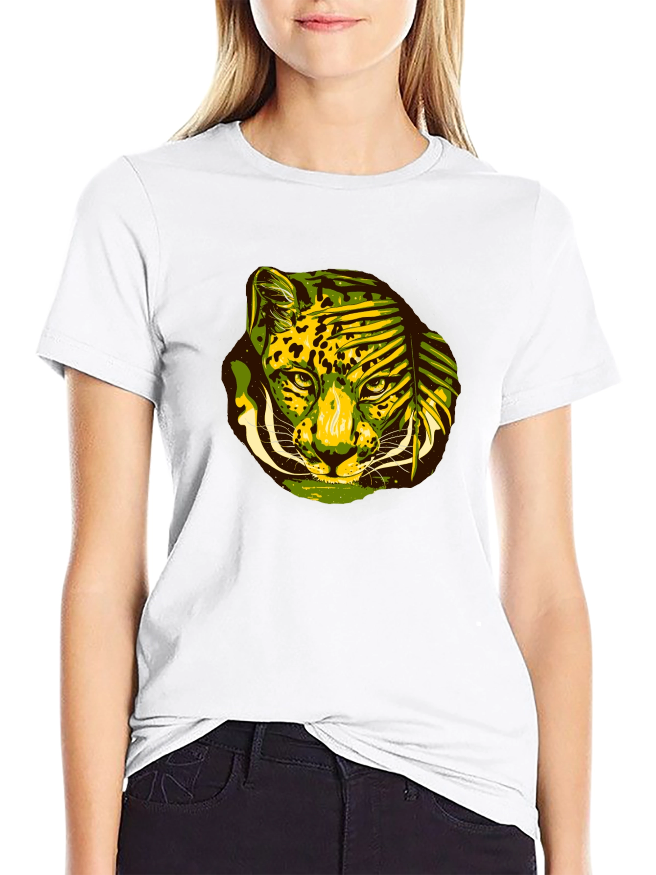 Jungle Cat Graphic Tee - Black T-Shirt