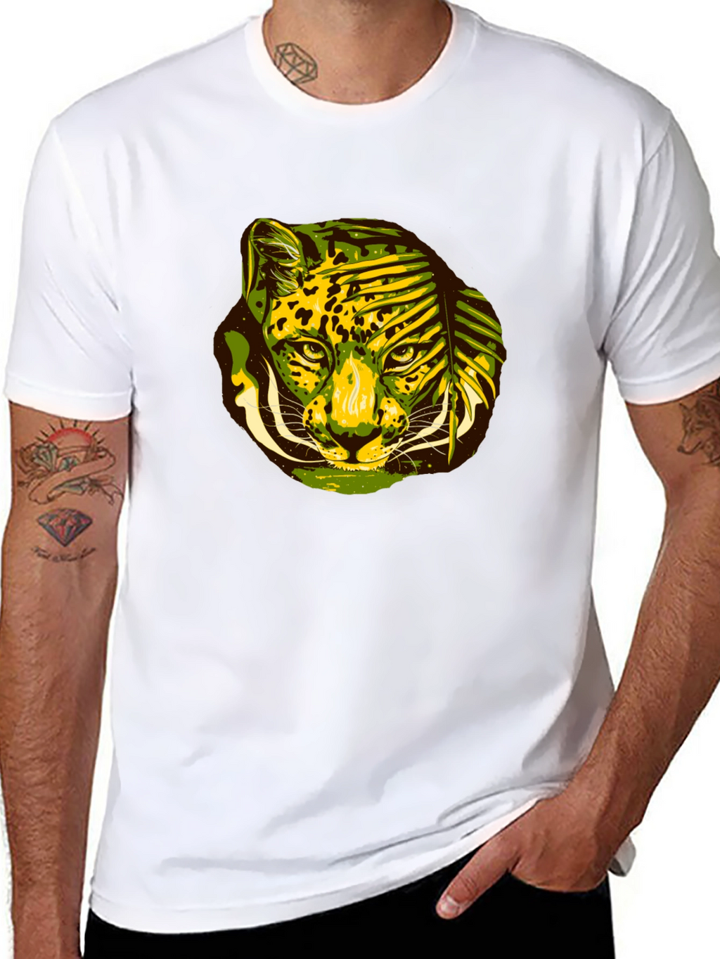 Jungle Cat Graphic Tee - Black T-Shirt