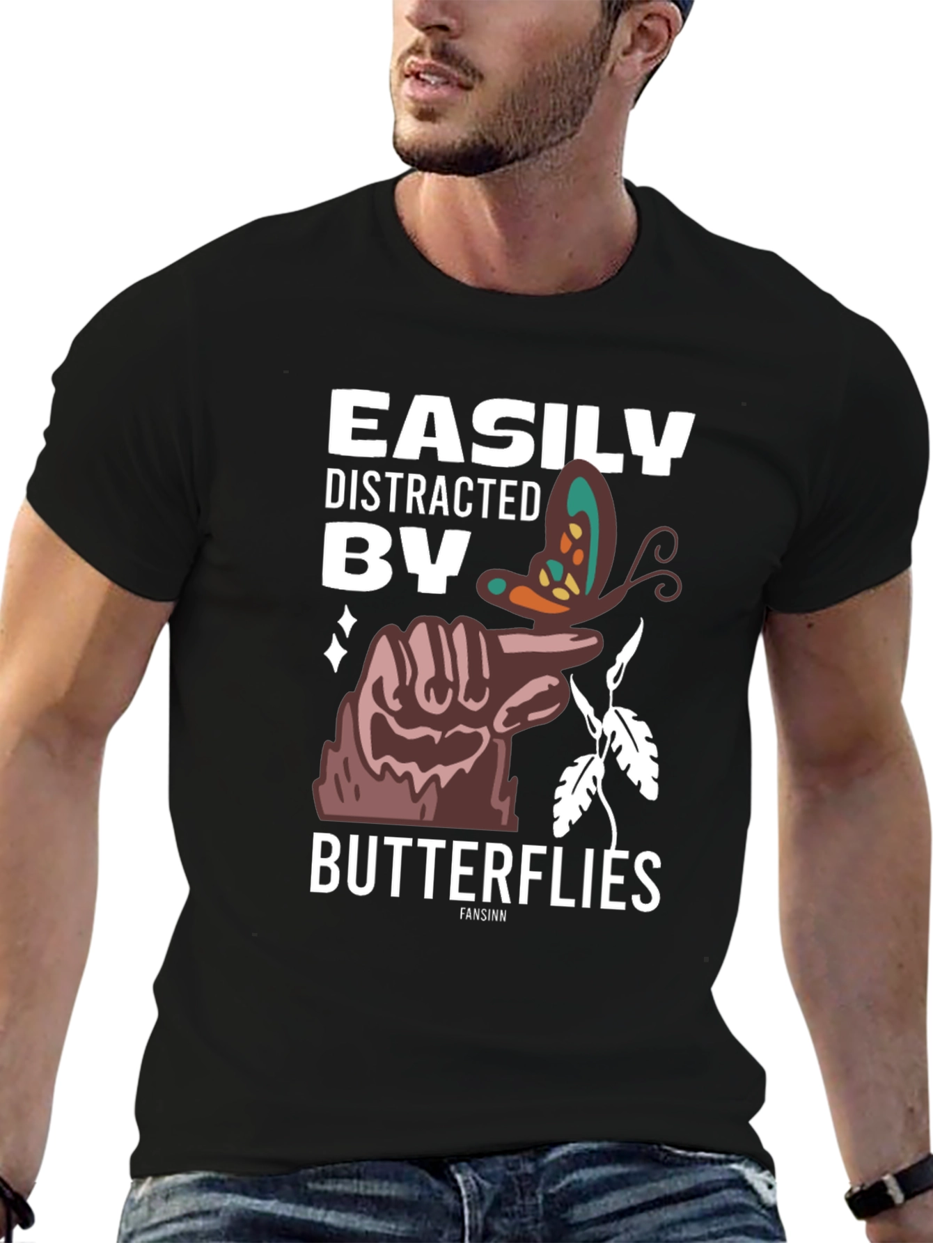 Easily Distracted By Butterflies T-Shirt