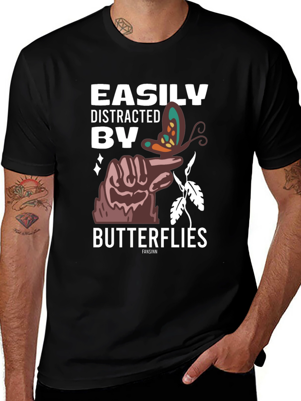 Easily Distracted By Butterflies T-Shirt