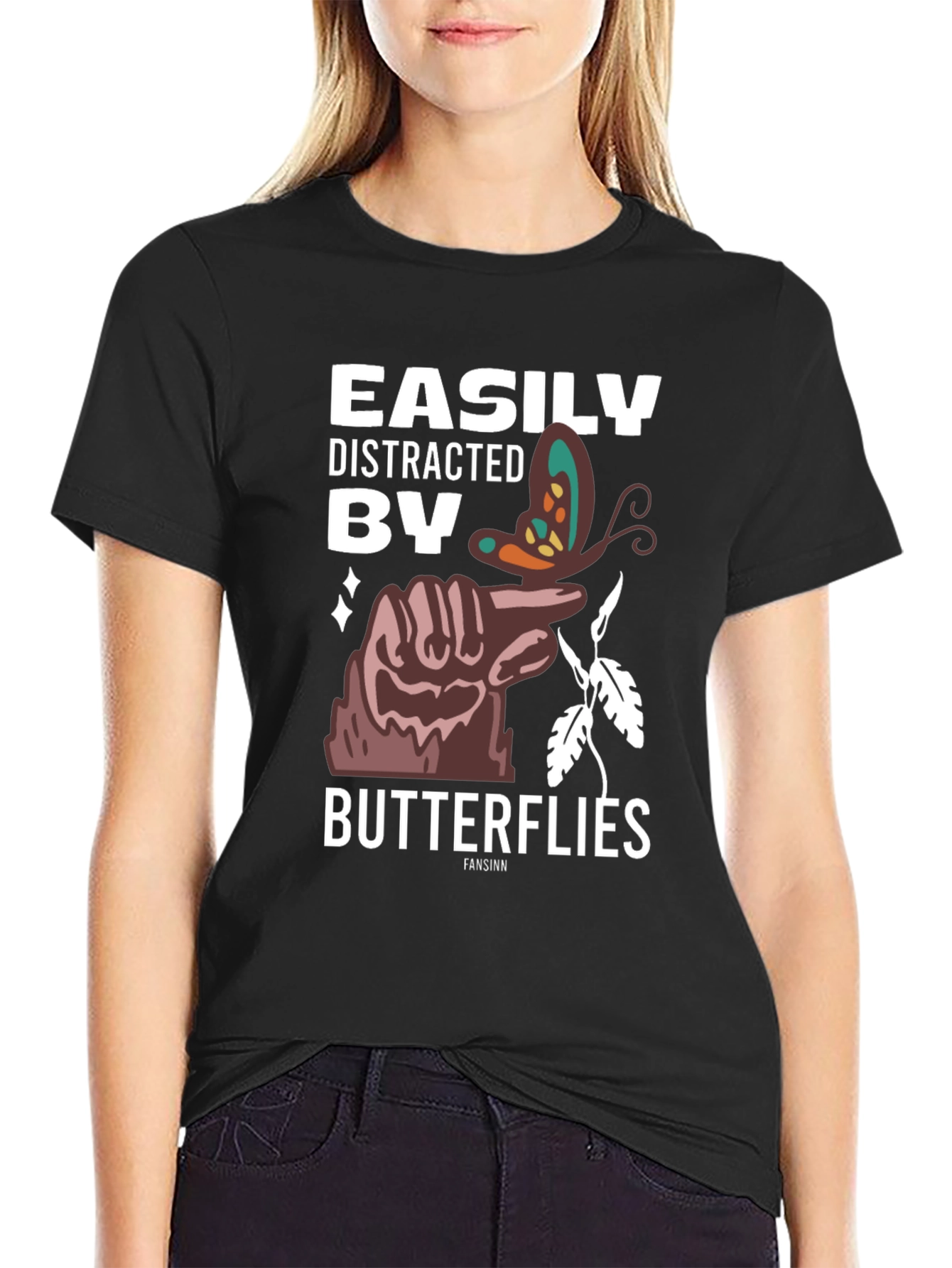 Easily Distracted By Butterflies T-Shirt