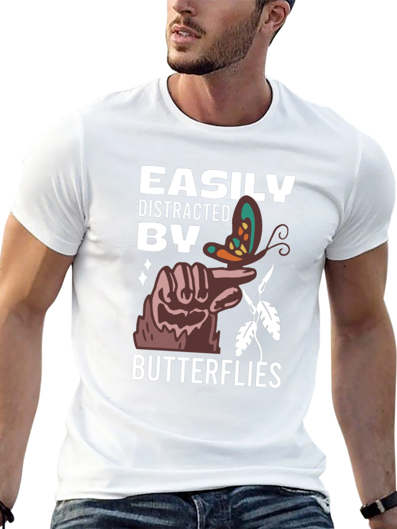 Easily Distracted By Butterflies T-Shirt