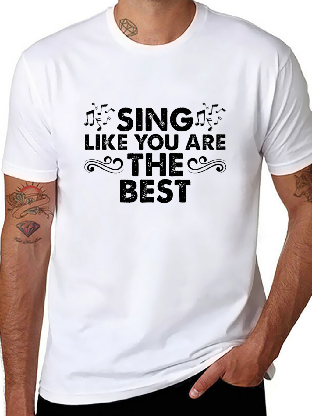 Sing Like You Are The Best Black T-Shirt
