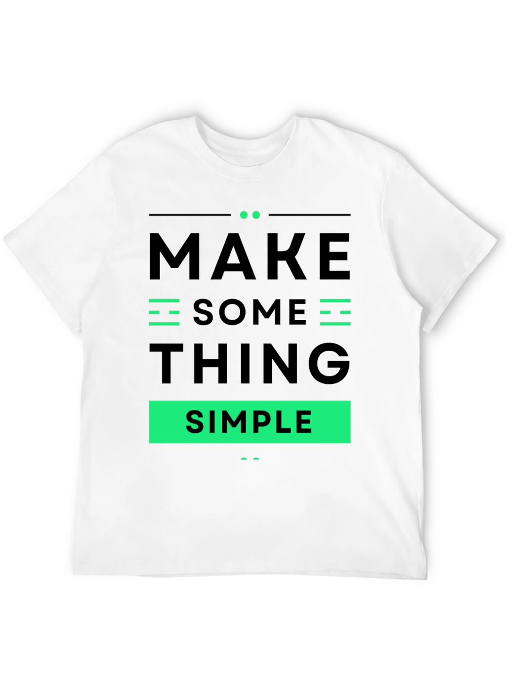 Make Something Simple Graphic Tee - Black