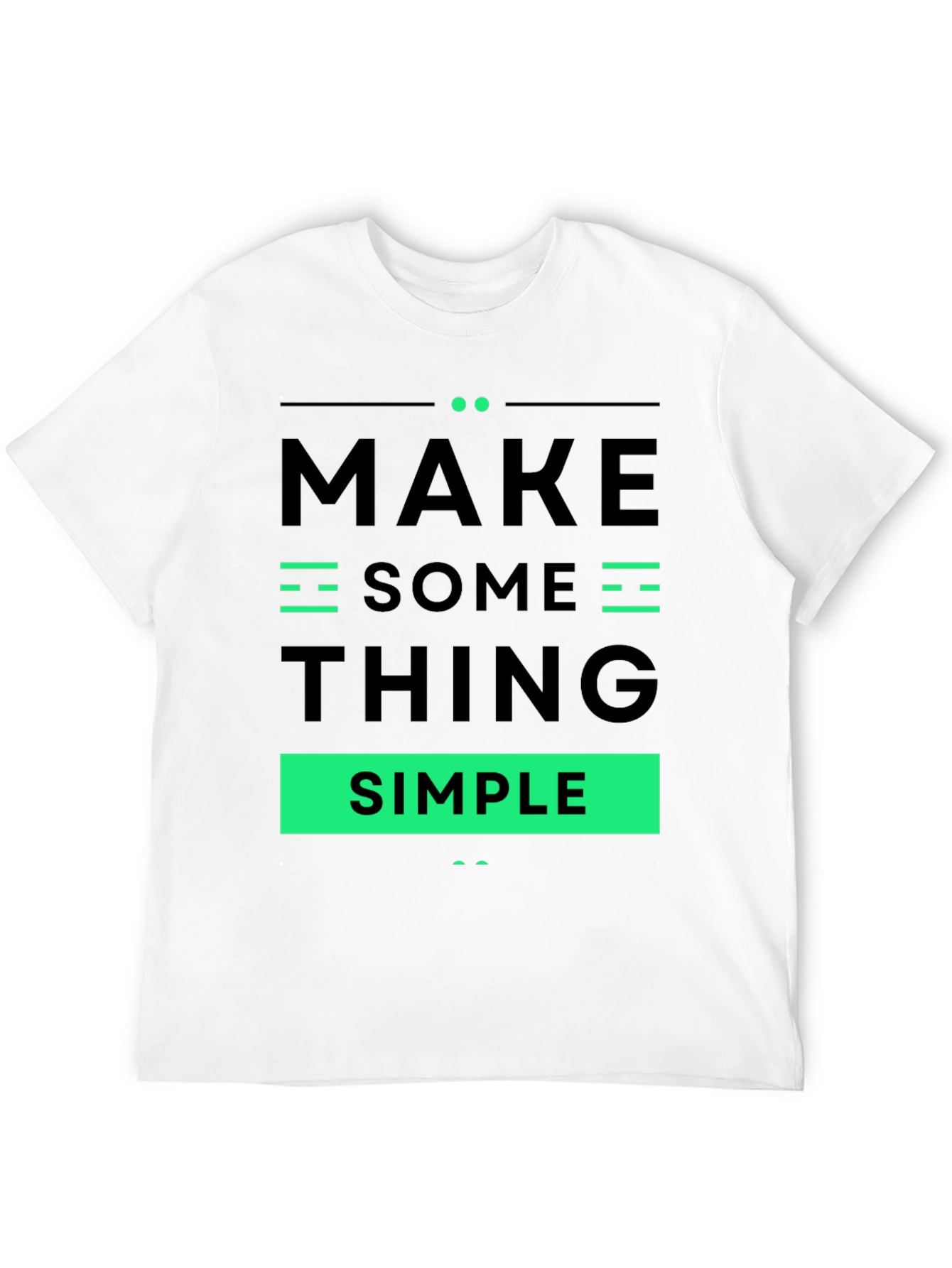 Make Something Simple Graphic Tee - Black