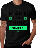 Make Something Simple Graphic Tee - Black
