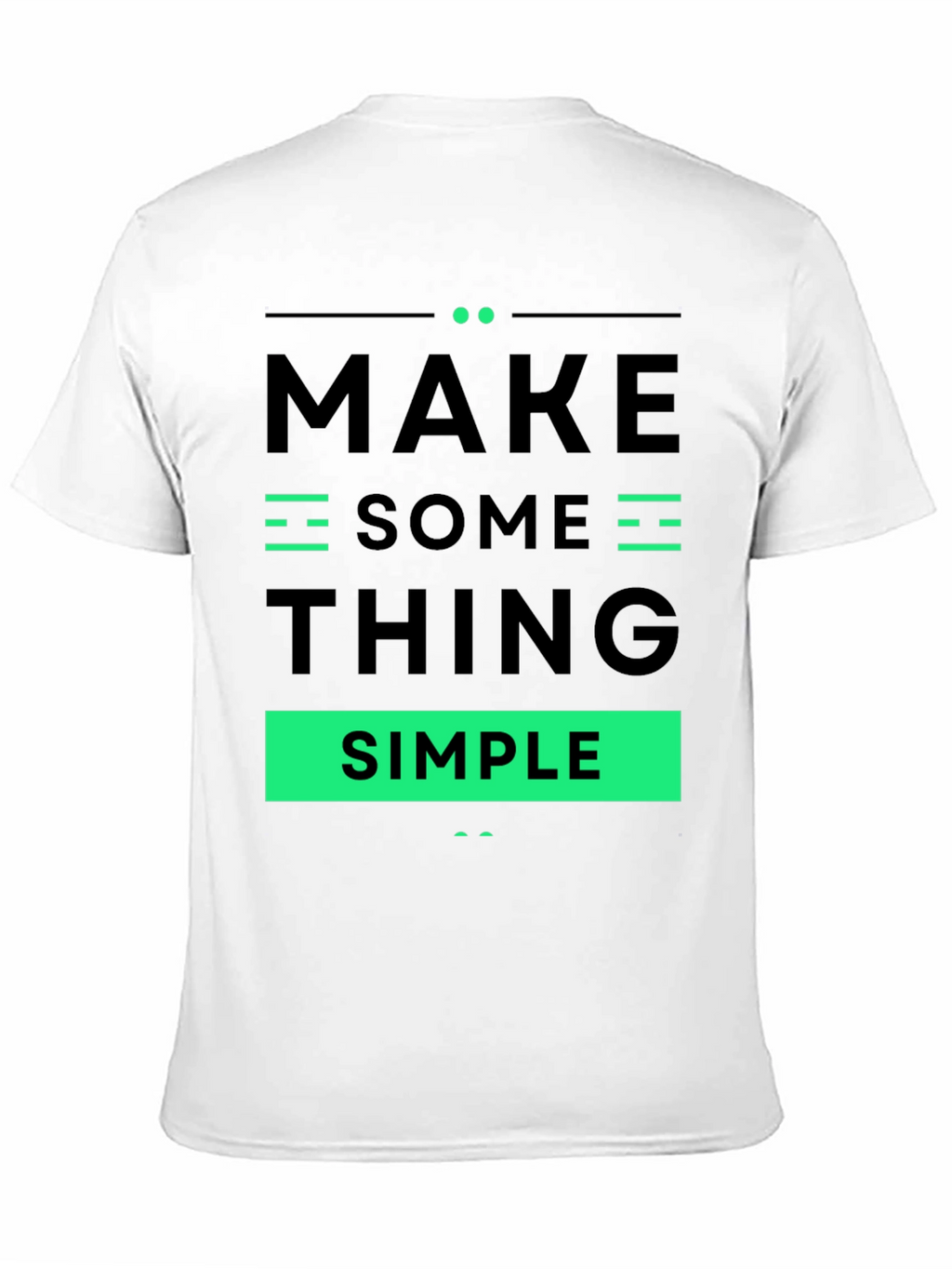 Make Something Simple Graphic Tee - Black