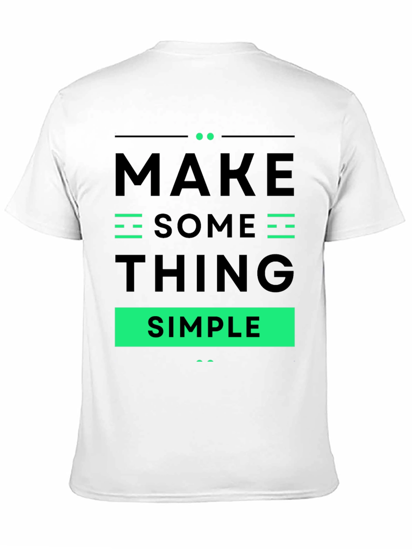 Make Something Simple Graphic Tee - Black