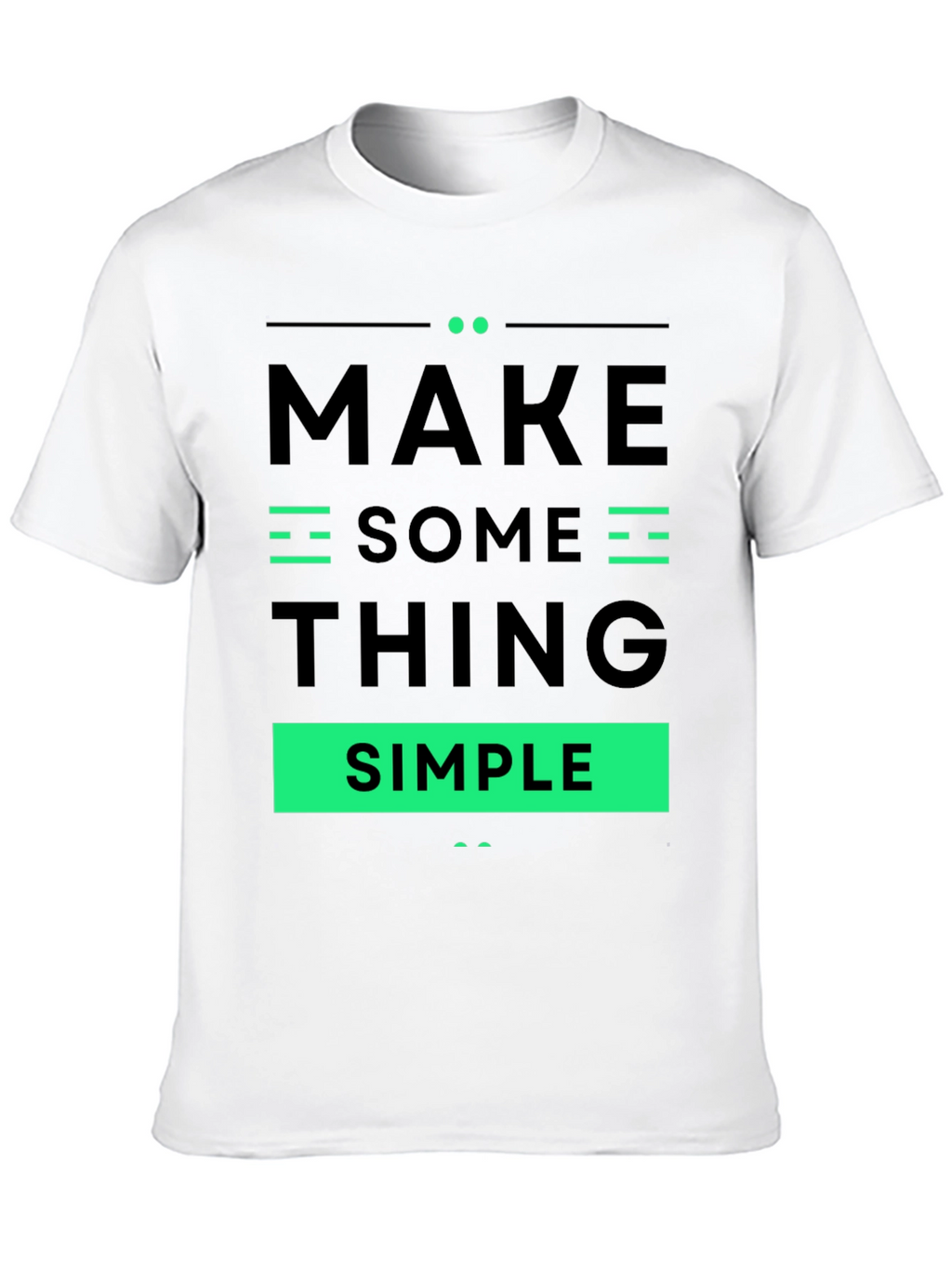 Make Something Simple Graphic Tee - Black