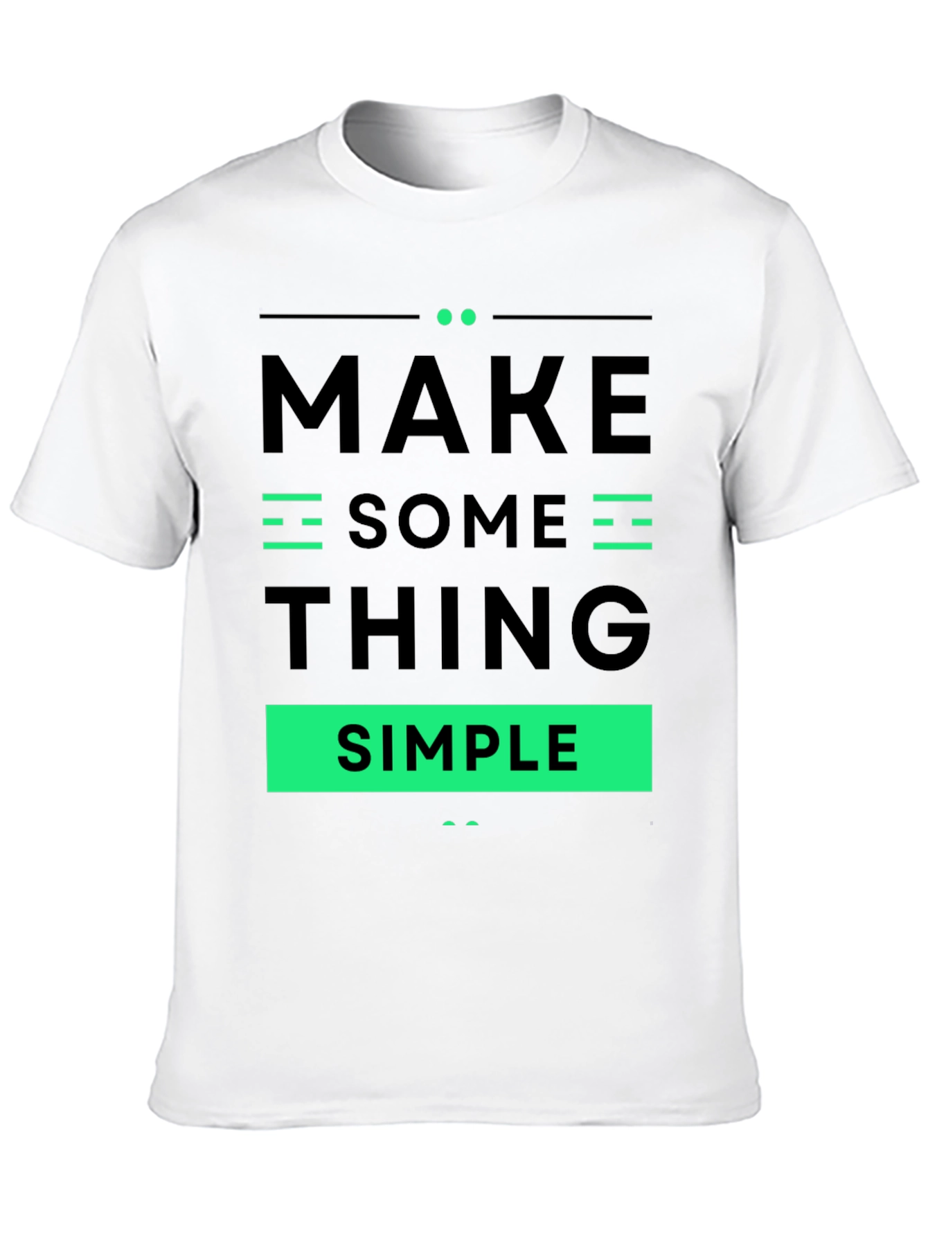 Make Something Simple Graphic Tee - Black