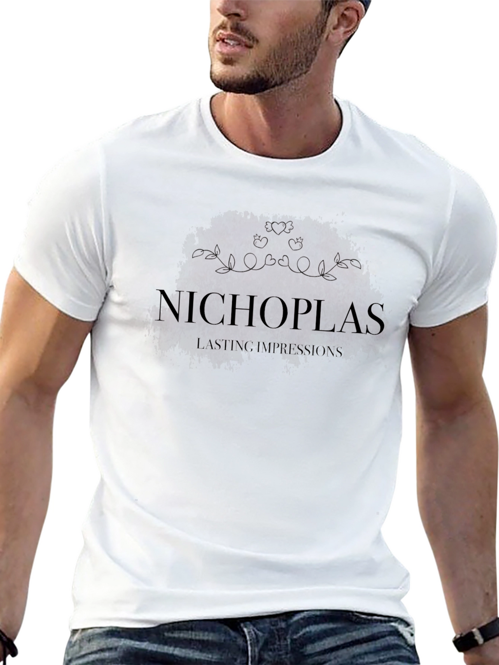 Nichoplas Lasting Impressions Graphic Black T-Shirt