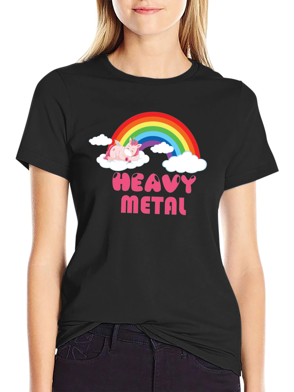 Heavy Metal Unicorn T-Shirt - Black
