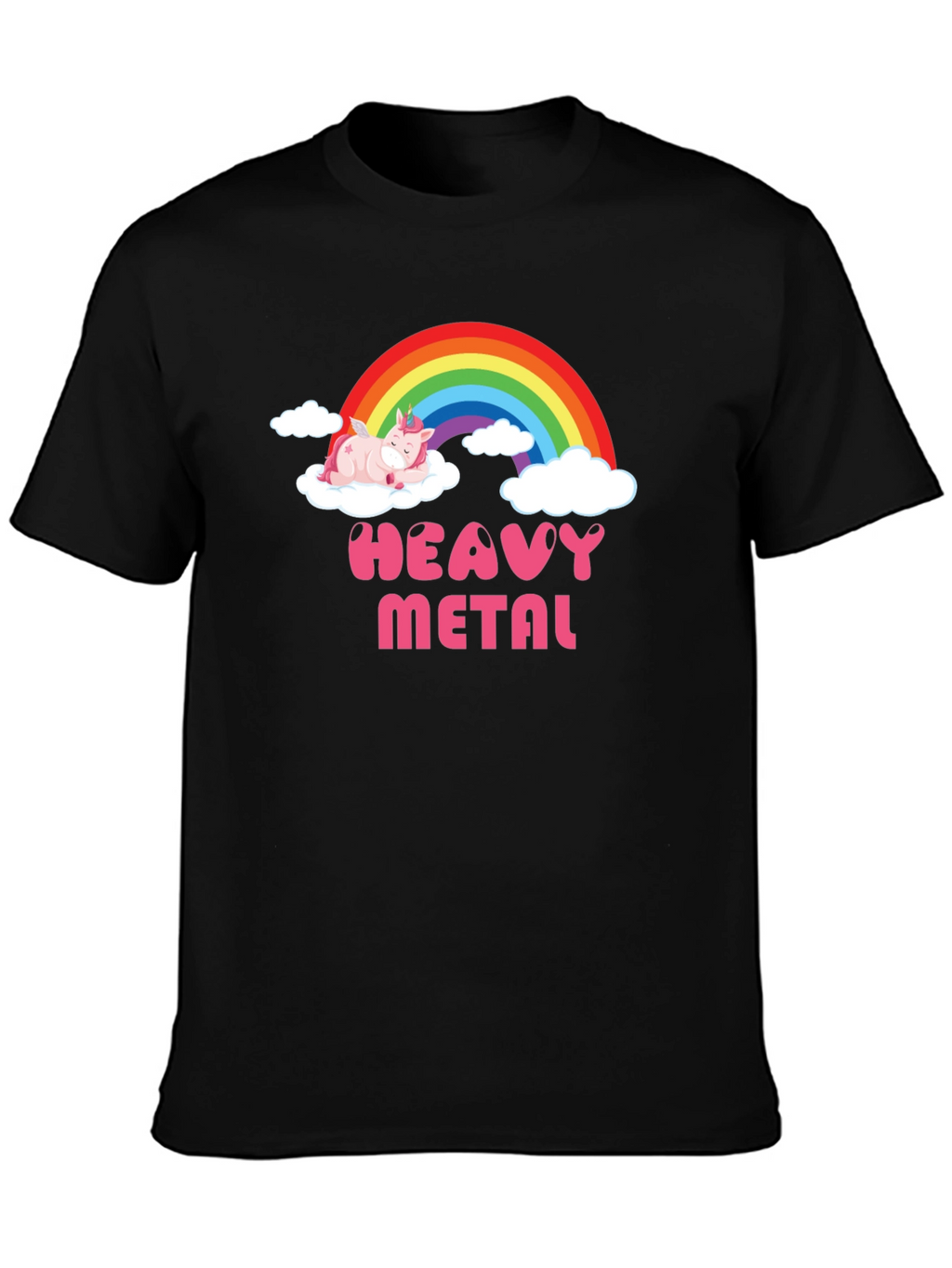 Heavy Metal Unicorn T-Shirt - Black