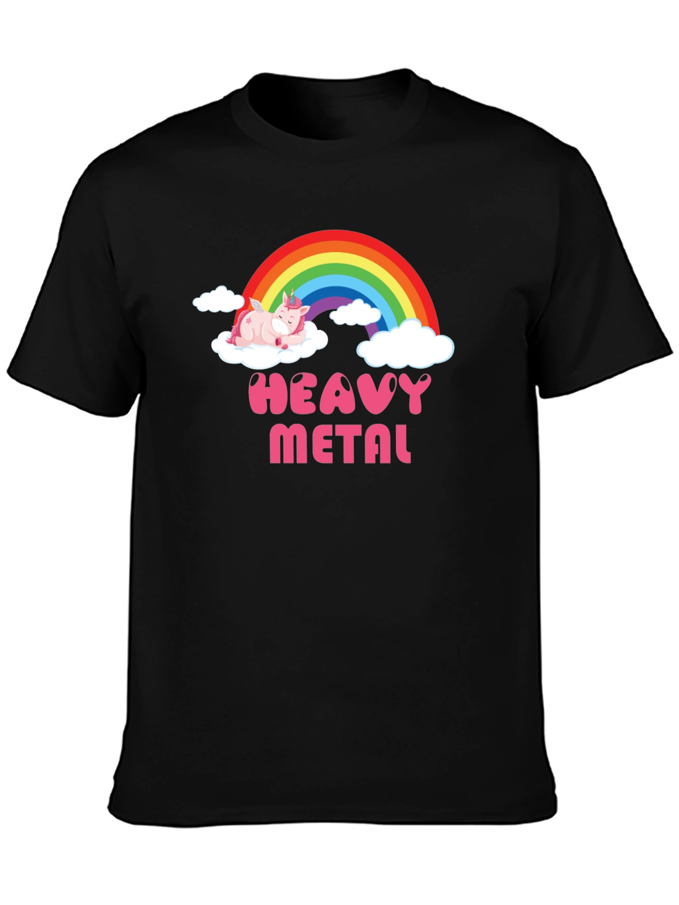 Heavy Metal Unicorn T-Shirt - Black