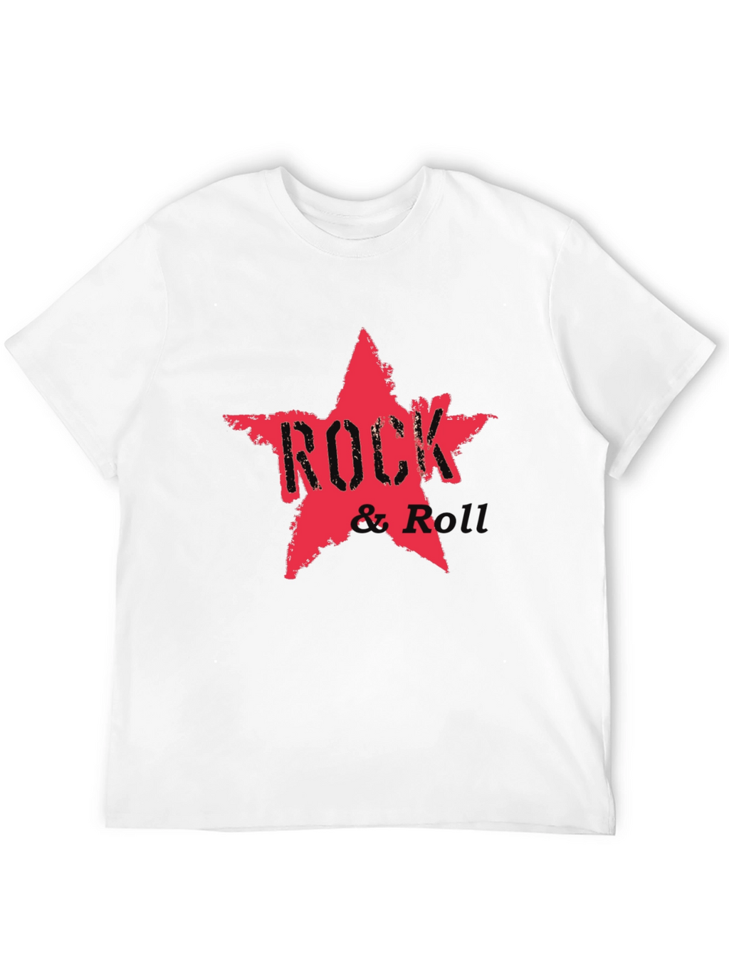 Rock & Roll Star Graphic Tee - Black